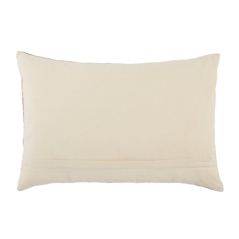 Phek Hand-Loomed Tribal Pillow in Terracotta & Cream