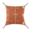 Longwa Hand-Loomed Tribal Pillow in Terracotta & Cream