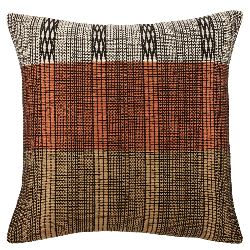 Nagaland Pillow Satuza Terracotta & Black Pillow 1