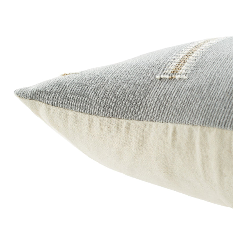 Nagaland Pillow Longkhum Light Gray & Tan Pillow 3