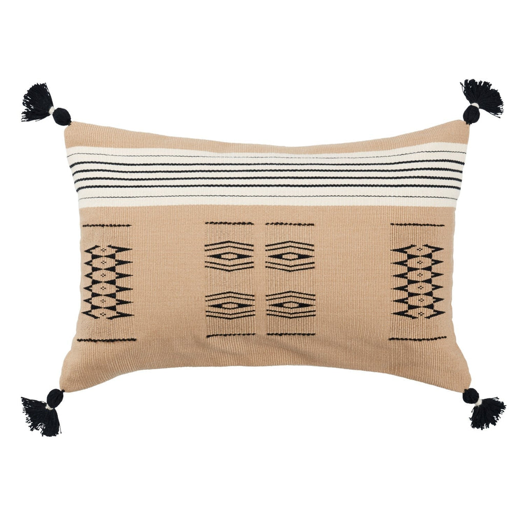 Nagaland Pillow Tobu Light Brown & Black Pillow 1