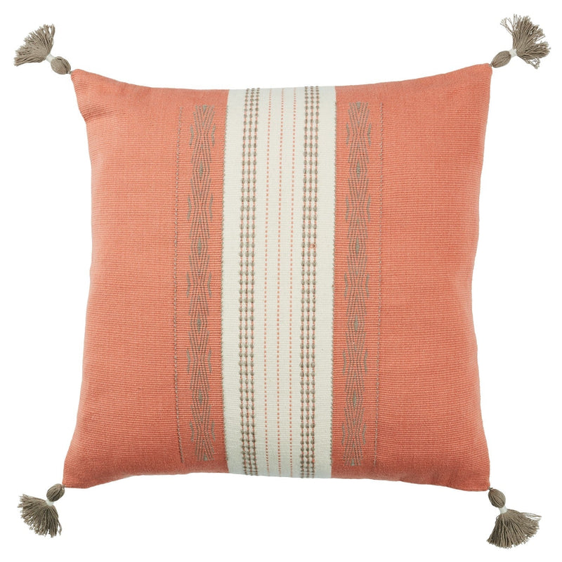 Nagaland Pillow Maikham Coral & Cream Pillow 1