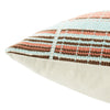 Nagaland Pillow Rengma Sky Blue & Coral Pillow 3