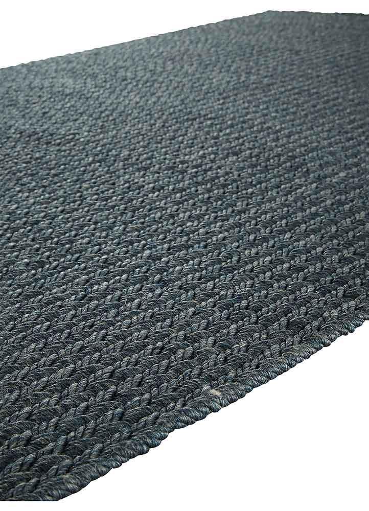 Iver Indoor/ Outdoor Solid Blue & Gray Area Rug