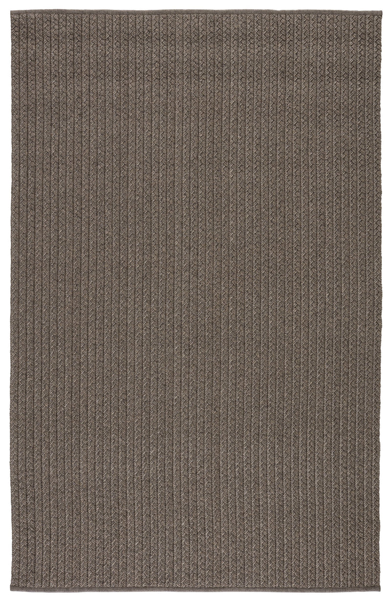 Iver Indoor/Outdoor Solid Gray & Taupe Rug