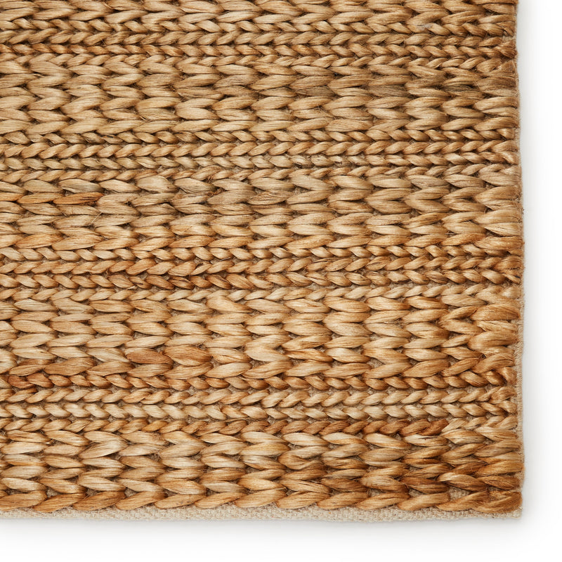 Poncy Natural Solid Tan Area Rug