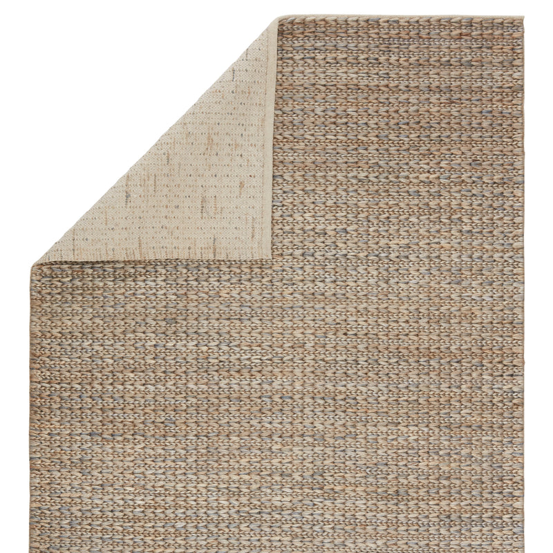 Calista Natural Solid Blue & Light Gray Area Rug