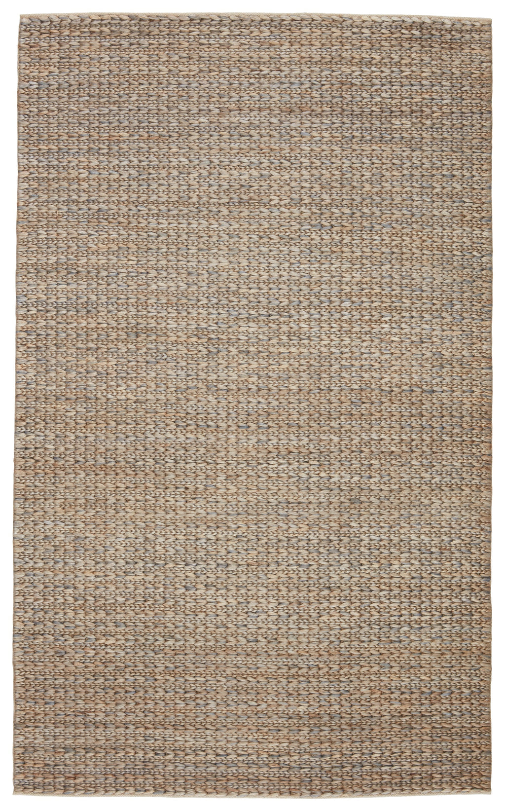 Calista Natural Solid Blue & Light Gray Area Rug