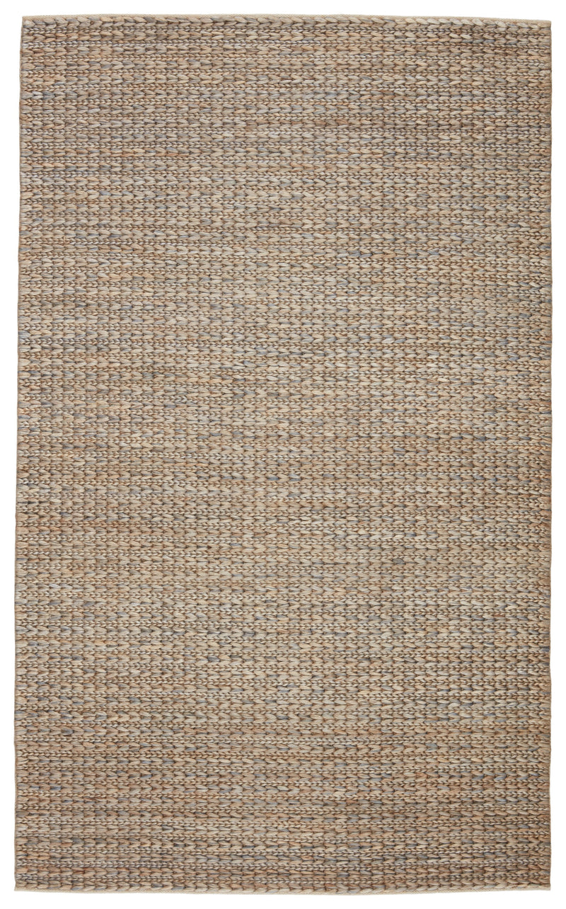 Calista Natural Solid Blue & Light Gray Area Rug