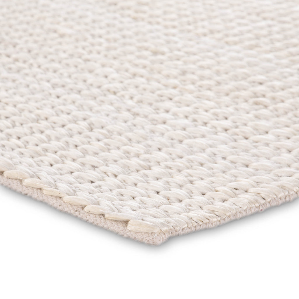 Calista Natural Solid White Area Rug