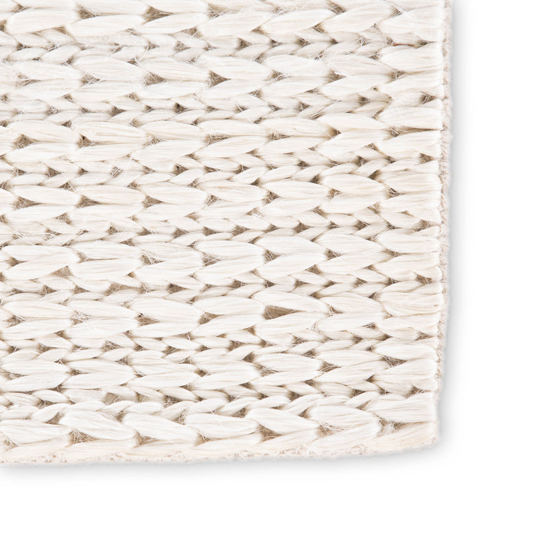 Calista Natural Solid White Area Rug