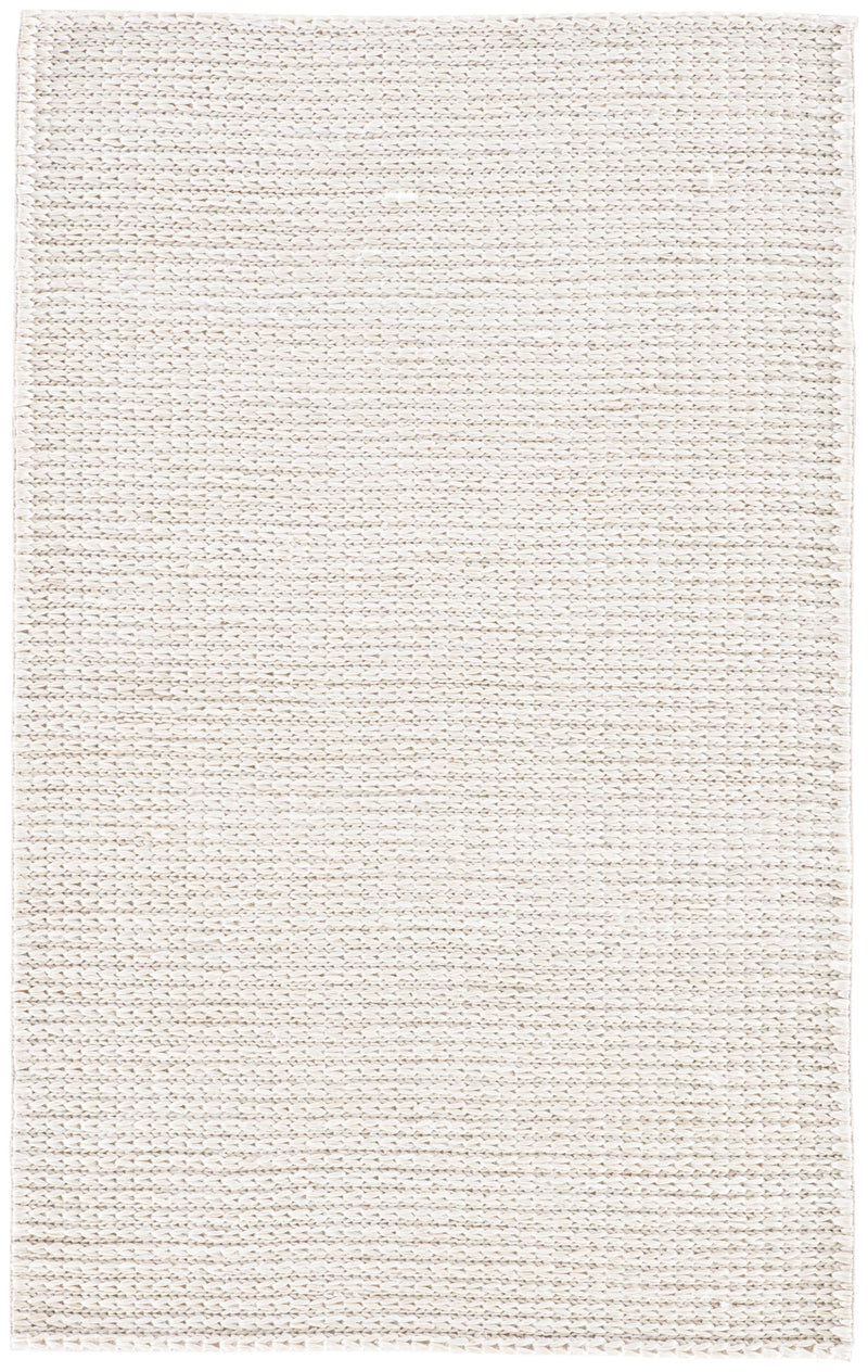 Calista Natural Solid White Area Rug