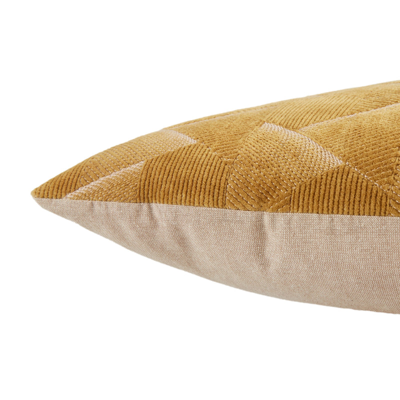 Jacques Geometric Pillow in Gold