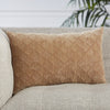 Dakon Trellis Pillow in Beige by Jaipur Living