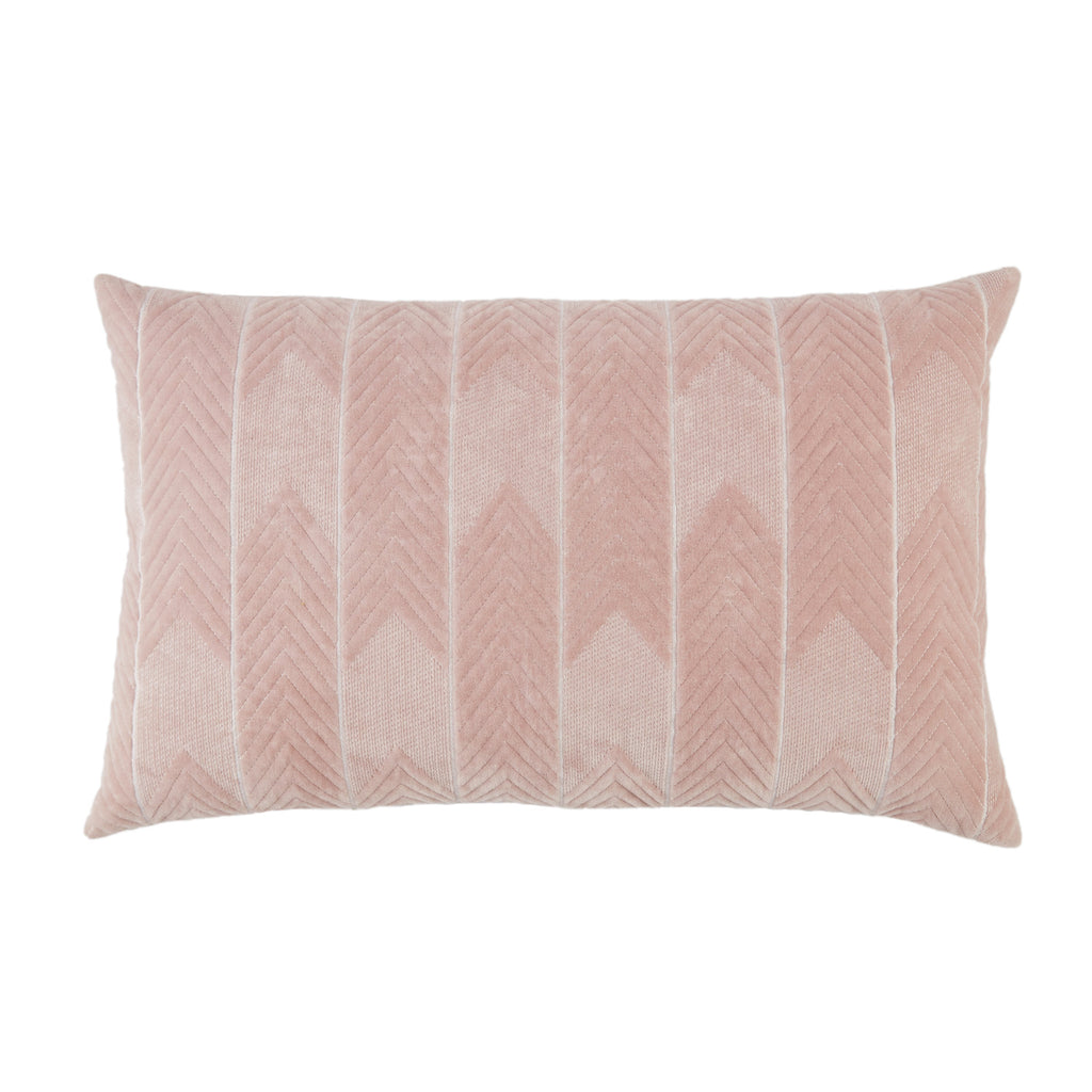 Bourdelle Chevron Pillow in Blush by Jaipur Living