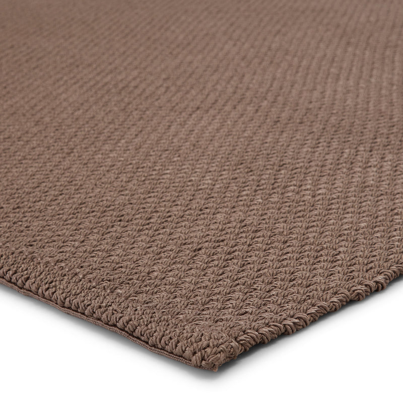 Kawela Indoor/Outdoor Solid Brown Rug