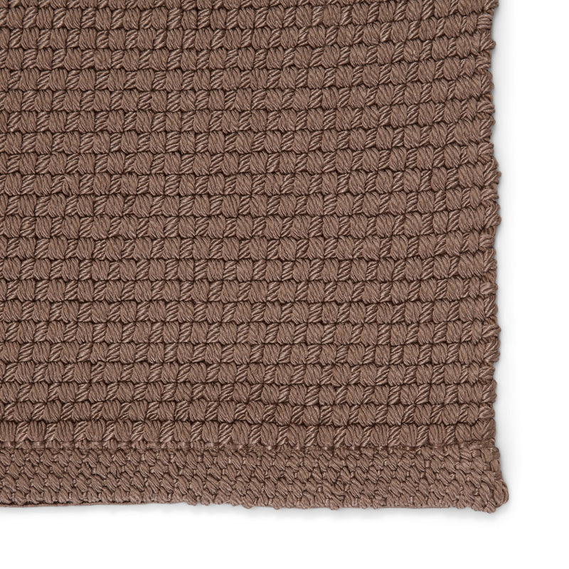 Kawela Indoor/Outdoor Solid Brown Rug