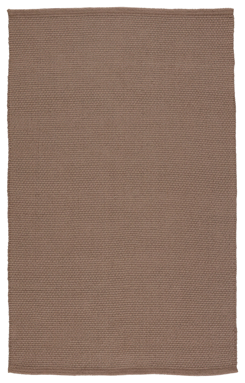 Kawela Indoor/Outdoor Solid Brown Rug