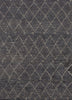 Casablanca Hand-Knotted Trellis Gray & White Area Rug