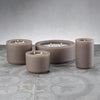 Naousa Bay Candles in Taupe