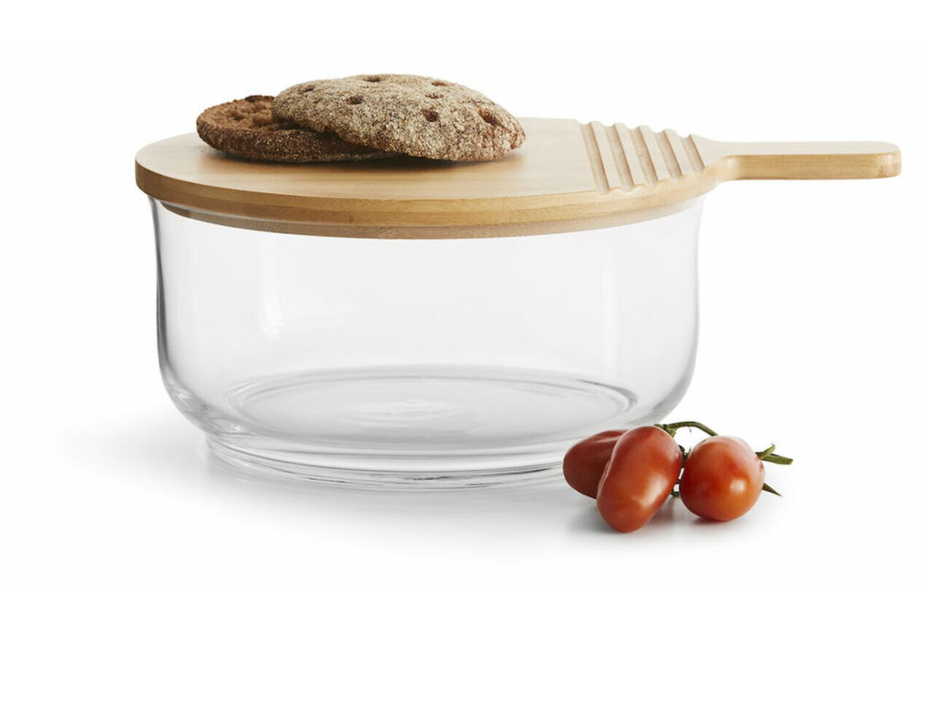 Salad Bowl w/ Bamboo Lid/Cutting Board