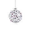 Neve Glittered Polka Dot Holiday Ball Ornament