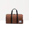 Novel Duffle in Black & Saddle Brown