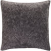 Collins OIS-002 Velvet Square Pillow in Charcoal & Medium Gray by Surya