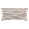 Fortuna Taupe/ Ivory Stripe Poly Throw Pillow