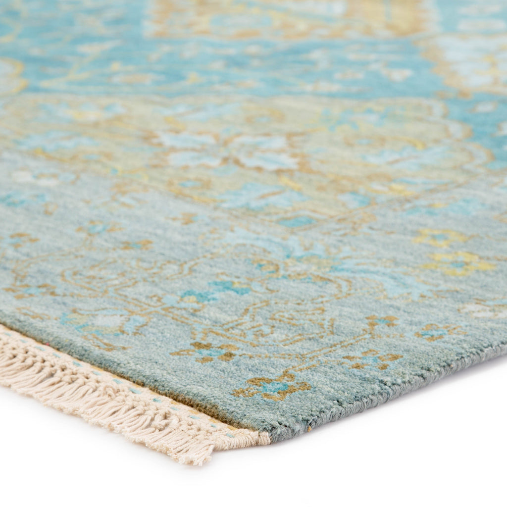 Opus Allegro Hand Knotted Teal & Green Rug 2