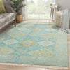 Opus Allegro Hand Knotted Teal & Green Rug 5