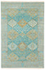 Opus Allegro Hand Knotted Teal & Green Rug 1