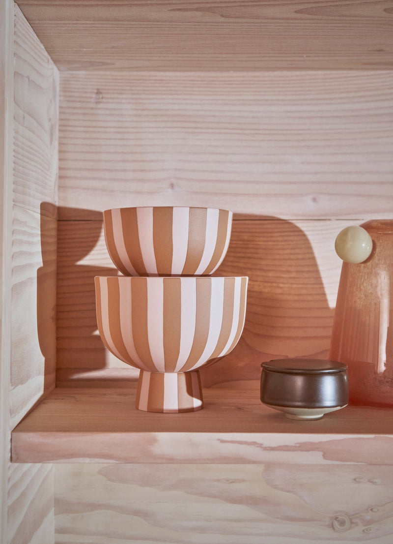 Toppu Bowl in Caramel / Rose