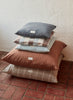 Square Kyoto Dot Cushion in Dusty Blue