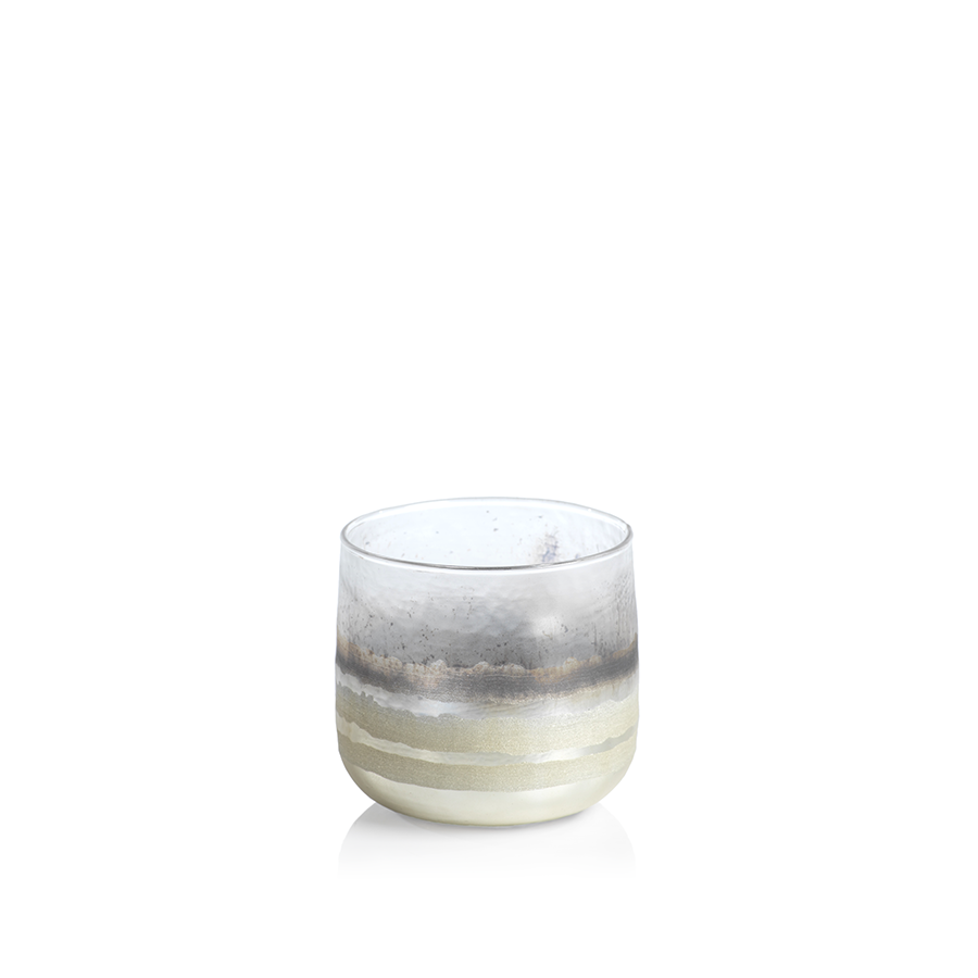 Off-White Smoke Votive Candle Holder