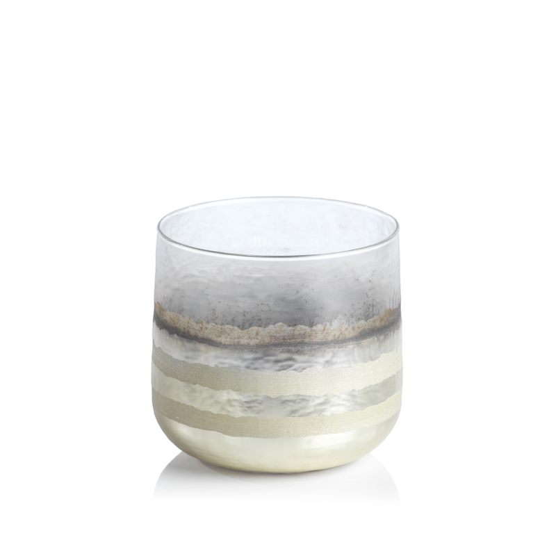 Off-White Smoke Votive Candle Holder