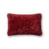 Red Ribbon Shag Pillow