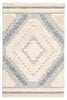 Sani Indoor/ Outdoor Geometric Gray & Cream Area Rug