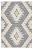 Makaya Indoor/ Outdoor Geometric Gray & Cream Area Rug