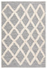 Bandalier Indoor/ Outdoor Trellis Gray & Cream Area Rug