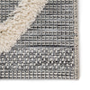 Bandalier Indoor/ Outdoor Trellis Gray & Cream Area Rug