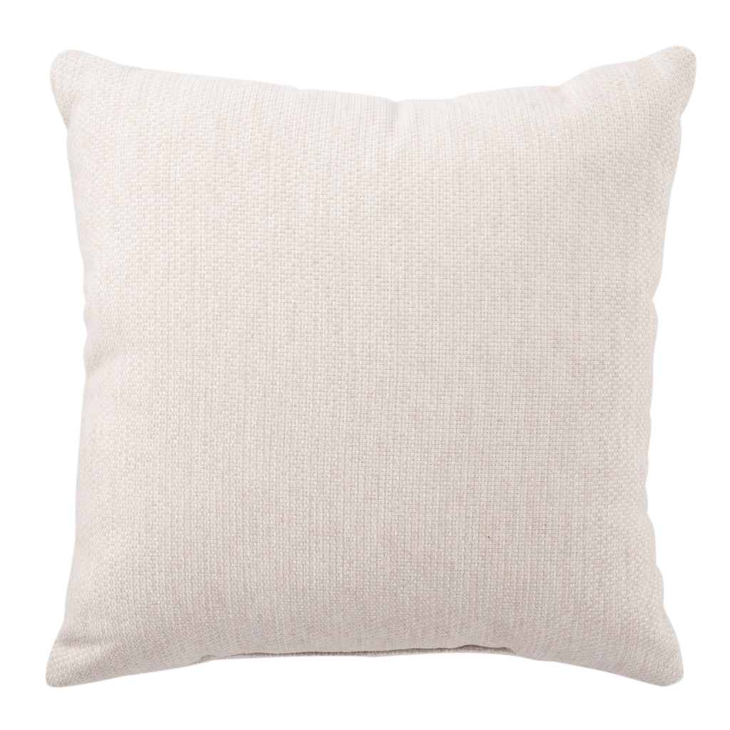 Chesapeake Indoor/Outdoor Solid Cream Pillow design by Jaipur Living