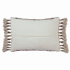 Perlah Celie Reversible Down Light Gray & Ivory Pillow 2