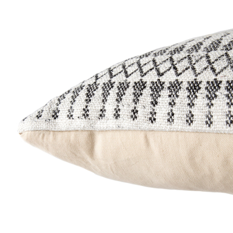 Prescott Gray & Ivory Geometric Throw Pillow