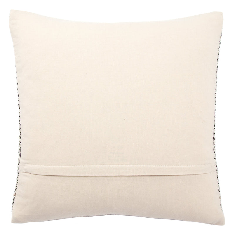 Mariscopa Ivory & Dark Gray Trellis Throw Pillow