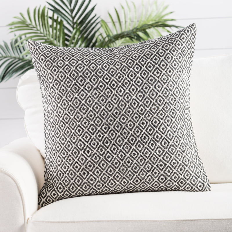 Estes Pillow in Gardenia & Pewter design by Jaipur Living