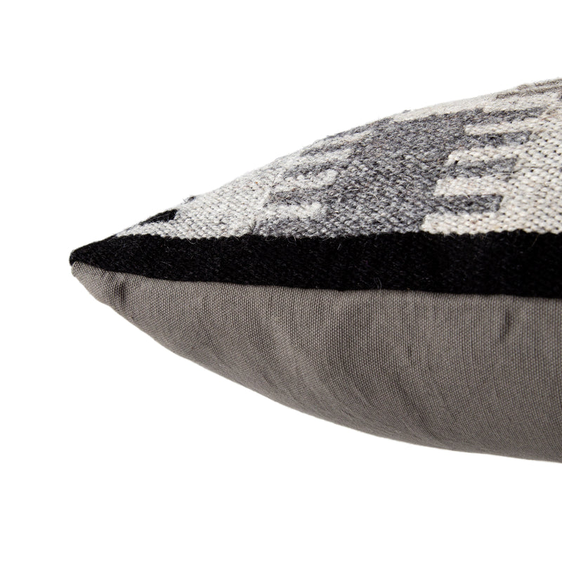 Terzan Pillow in Turtledove & Bungee Cord design by Jaipur Living