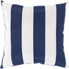 Poolhouse Woven Pillow in Navy & White