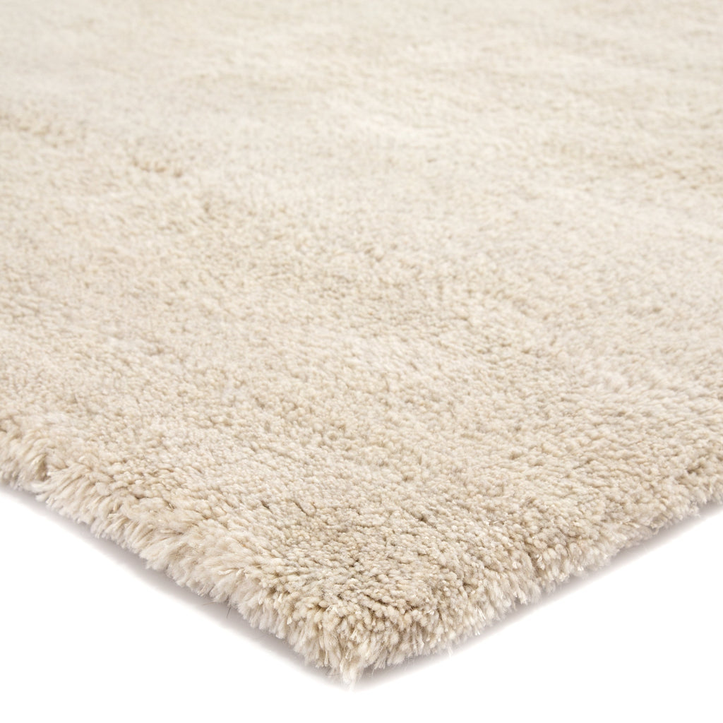 Serra Hand-Knotted Solid White Area Rug