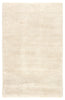 Serra Hand-Knotted Solid White Area Rug